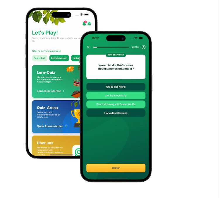 Green Learning App auch im neuen Ausbildungsjahr kostenlos für Mitgliedsbetriebe
